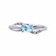 Серебряное кольцо Diamant с топазом и фианитом