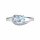 Серебряное кольцо Diamant с топазом и фианитом
