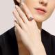 Серебряное кольцо Diamant с фианитом и аметистом