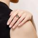 Серебряное кольцо Diamant с топазом и фианитом