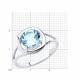 Серебряное кольцо Diamant с топазом