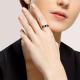 Серебряное кольцо Diamant с фианитом и сапфировым корундом