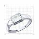 Серебряное кольцо Diamant с горным хрусталём