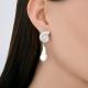 Серебряные серьги Diamant с жемчугом