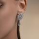 Серебряные серьги Diamant с топазом и фианитом