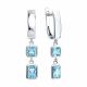 Серебряные серьги Diamant с топазом