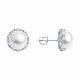 Серебряные серьги Diamant с жемчугом
