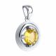 Серебряная подвеска Diamant с цитрином