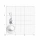 Серебряная подвеска Diamant с фианитом и жемчугом