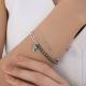 Серебряный браслет Diamant с гематитом