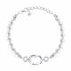 Серебряный браслет Diamant с жемчугом