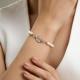 Серебряный браслет Diamant с жемчугом