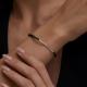 Серебряный браслет Diamant с шпинелью