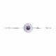 Серебряный браслет Diamant с чароитом