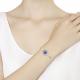 Серебряный браслет Diamant с чароитом