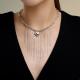 Серебряное колье Diamant с гематитом