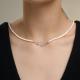 Серебряное колье Diamant с жемчугом