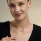 Серебряное колье Diamant с жемчугом