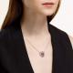 Серебряное колье Diamant с чароитом