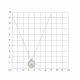 Серебряное колье Diamant с фианитом и перламутром