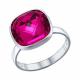 Серебряное кольцо SOKOLOV с кристаллом Swarovski