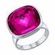 Серебряное кольцо SOKOLOV с кристаллом Swarovski