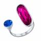 Серебряное кольцо SOKOLOV с кристаллом Swarovski