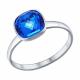 Серебряное кольцо SOKOLOV с кристаллом Swarovski