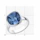 Серебряное кольцо SOKOLOV с кристаллом Swarovski