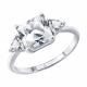 Серебряное кольцо SOKOLOV с фианитом