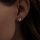 Серебряные серьги SOKOLOV с фианитом