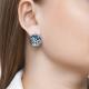 Серебряные серьги SOKOLOV с кристаллом Swarovski