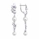 Серебряные серьги SOKOLOV с жемчугом и жемчугом Swarovski