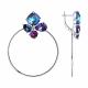 Серебряные серьги SOKOLOV с кристаллом Swarovski