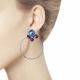 Серебряные серьги SOKOLOV с кристаллом Swarovski