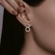 Серебряные серьги SOKOLOV с фианитом