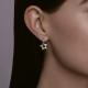 Серебряные серьги SOKOLOV с фианитом