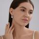 Серебряные серьги SOKOLOV с фианитом