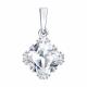Серебряная подвеска SOKOLOV с фианитом