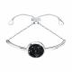 Серебряный браслет SOKOLOV с фианитом и кристаллом Swarovski