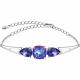 Серебряный браслет SOKOLOV с кристаллом Swarovski