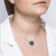 Серебряное колье SOKOLOV с кристаллом Swarovski