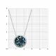 Серебряное колье SOKOLOV с кристаллом Swarovski