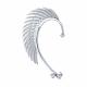 Одиночная серьга-трансформер из серебра SOKOLOV с фианитом