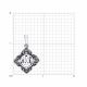 Серебряная подвеска Diamant