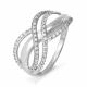 Серебряное кольцо КЮЗ Del'ta с фианитом