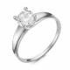 Серебряное кольцо КЮЗ Del'ta с фианитом