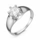 Серебряное кольцо КЮЗ Del'ta с фианитом