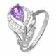 Серебряное кольцо КЮЗ Del'ta с фианитом
