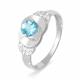 Серебряное кольцо КЮЗ Del'ta с фианитом